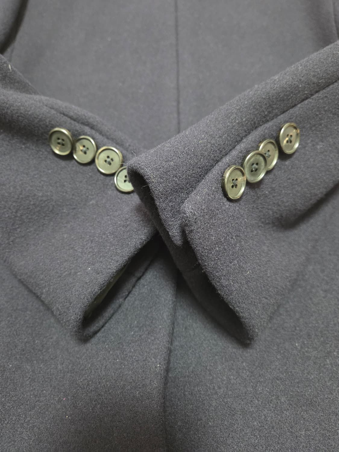 시스템옴므 네이비 싱글 코트 상품이미지6