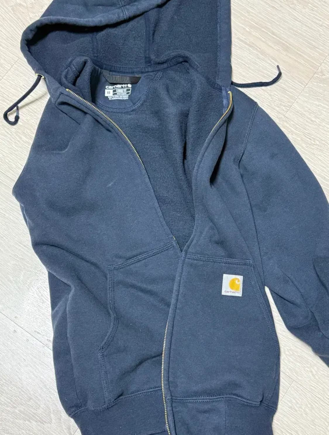 칼하트 후드집업 네이비 xs 상품이미지1