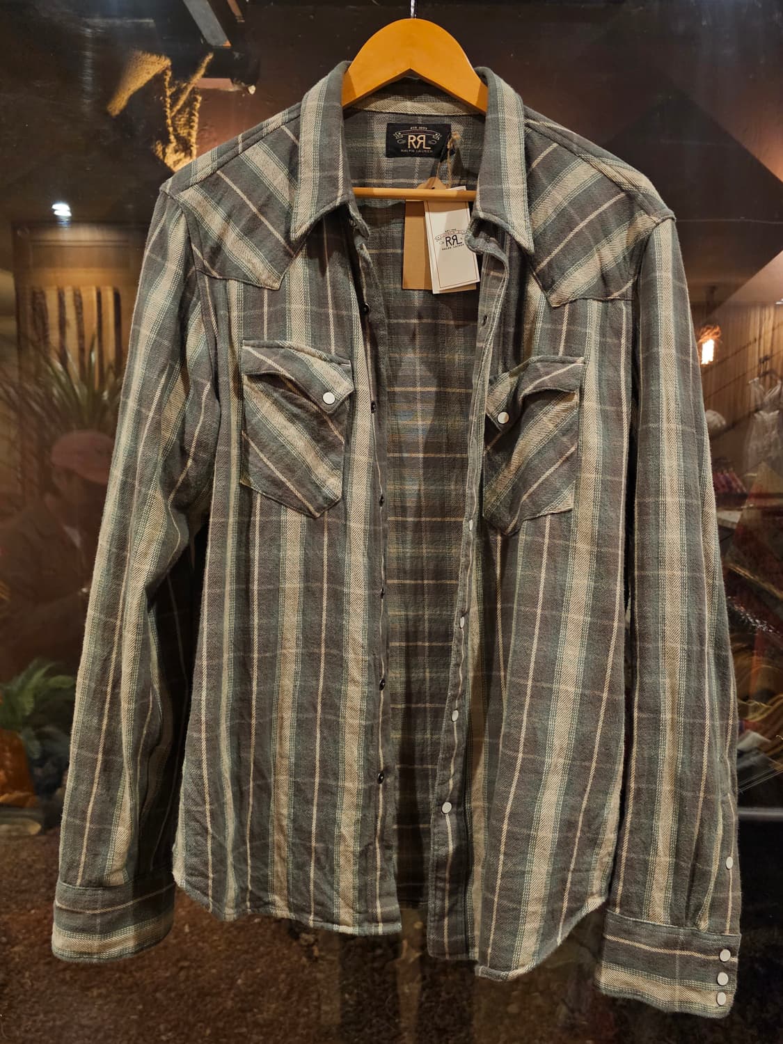 rrl 웨스턴셔츠 L사이즈 상품이미지1