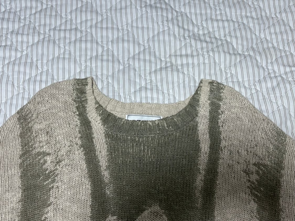크리틱 VINTAGE WORMHOLE LONG SLEEVE KNIT I  상품이미지2