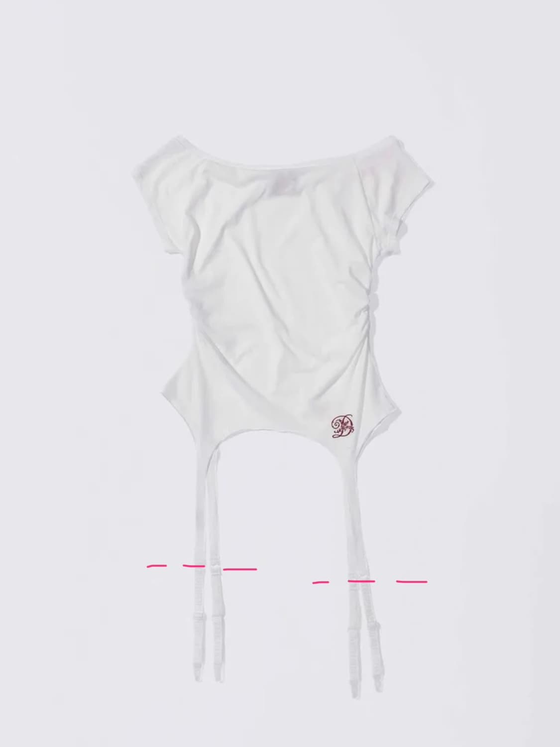 스컬프터 Garter Belt Tee White 상품이미지8