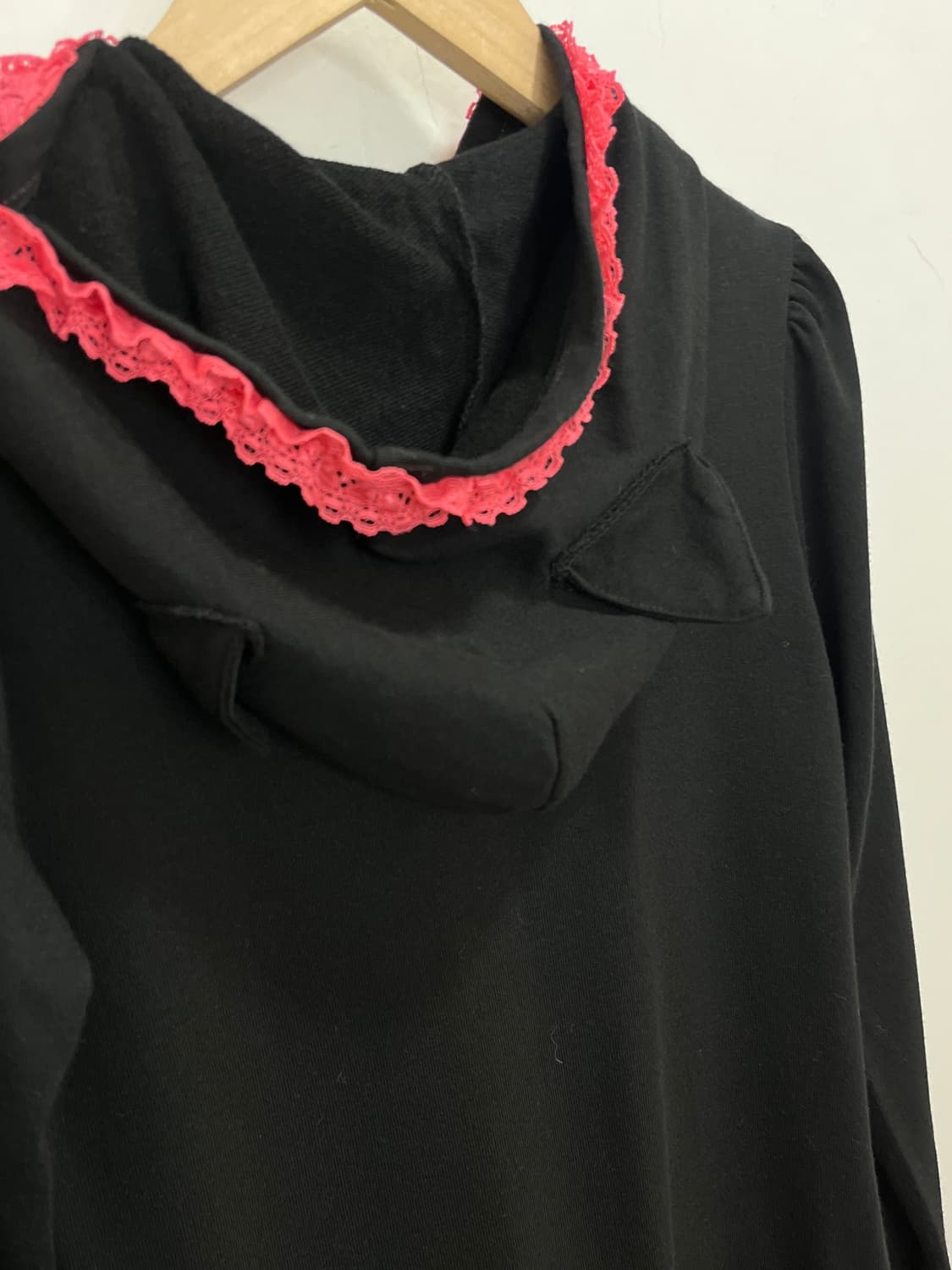 Joky gal 갸루 왕리본 집업 프릴 원피스 상품이미지9