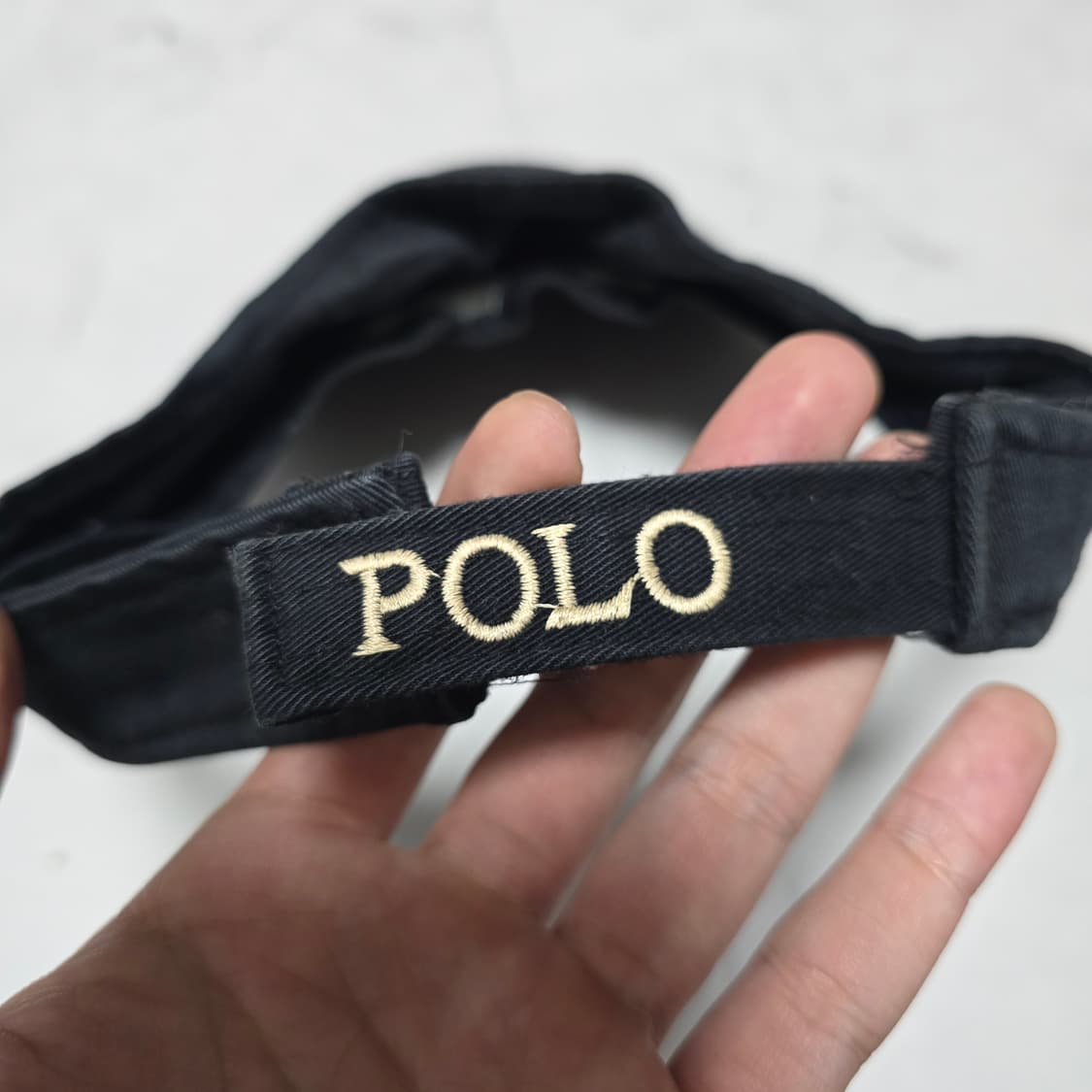 폴로랄프로렌 블랙 골드포니 썬캡 썬바이저 상품이미지4