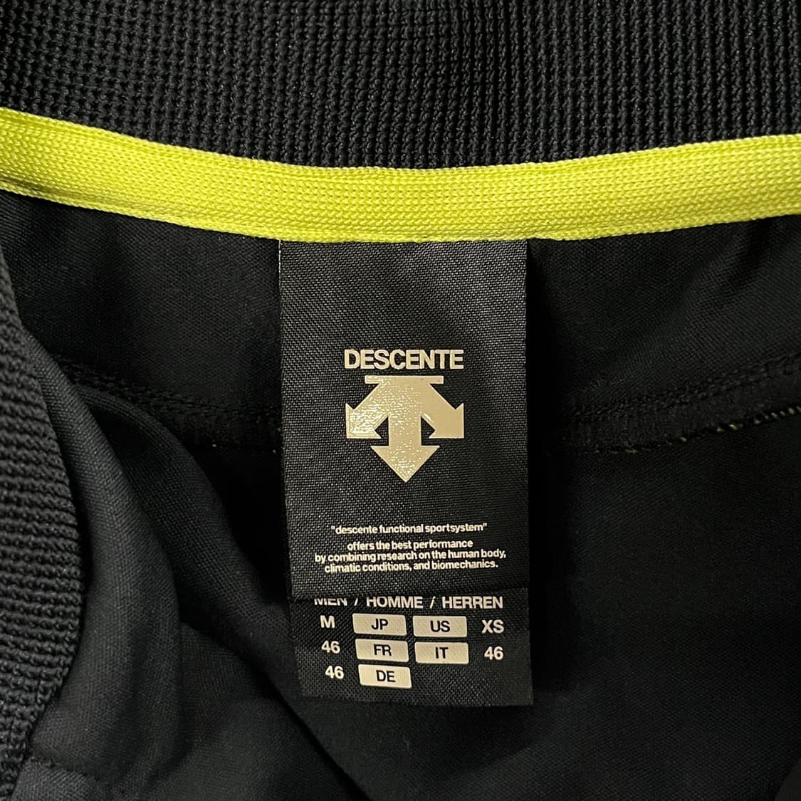 [정품/95] 데상트 무브스포츠 블랙 트랙 자켓 b14 상품이미지6