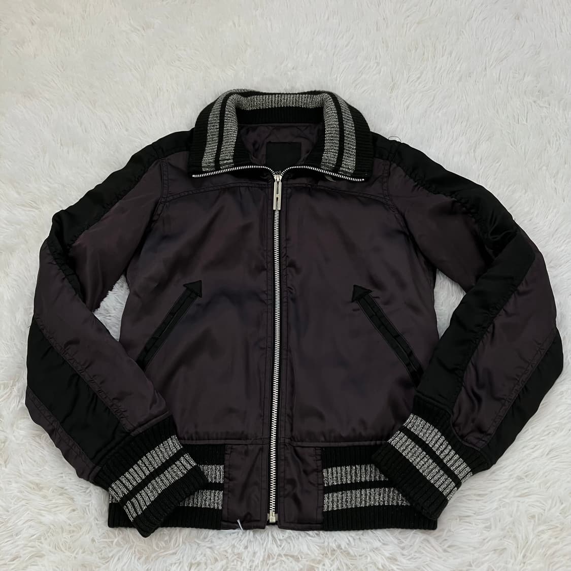 히스테리 글래머 문워크 누빔 블루종 y2k 스트릿 갸루 펑키 일본 상품이미지2