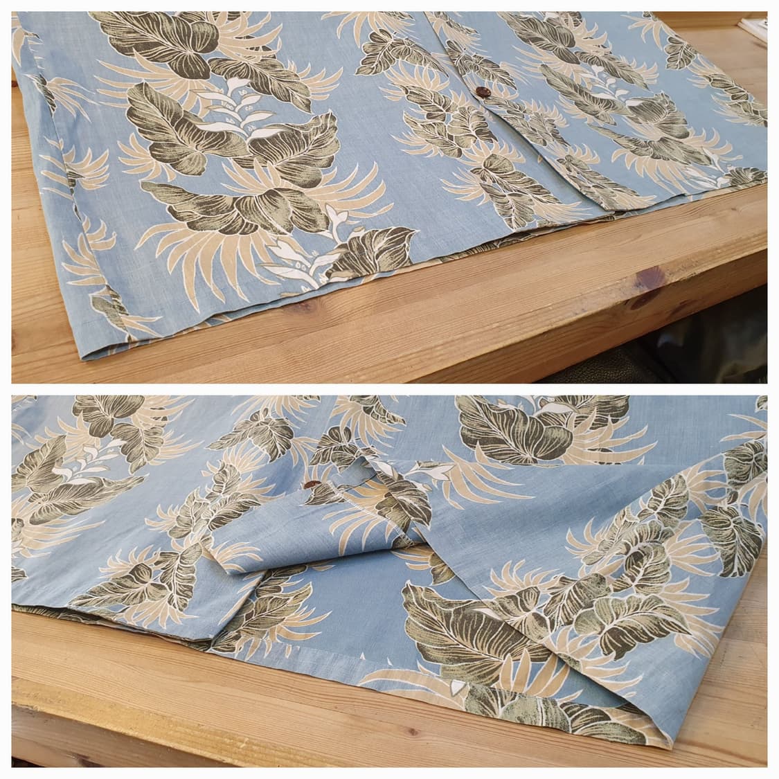 130(4XL).하와이안 셔츠(라이트블루) 상품이미지5