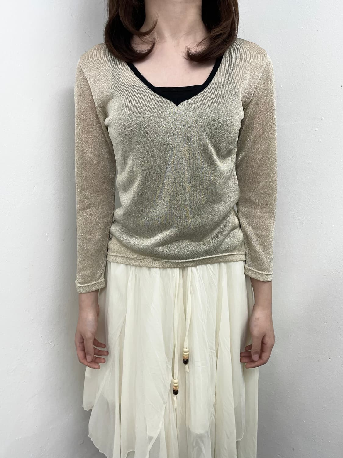 무드 시어 글리터 탑  상품이미지2