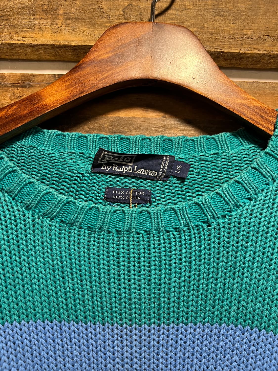 [L]폴로 랄프로렌 멀티컬러 스트라이프 코튼 니트 상품이미지2