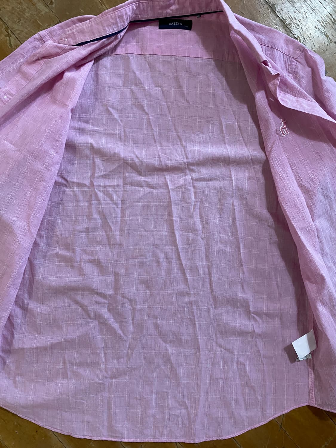 헤지스 린넨 체크 반팔 셔츠 100 상품이미지5