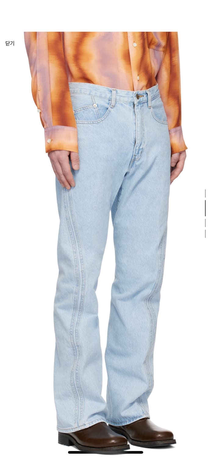 NVRFRGT twisted denim jeans 상품이미지2