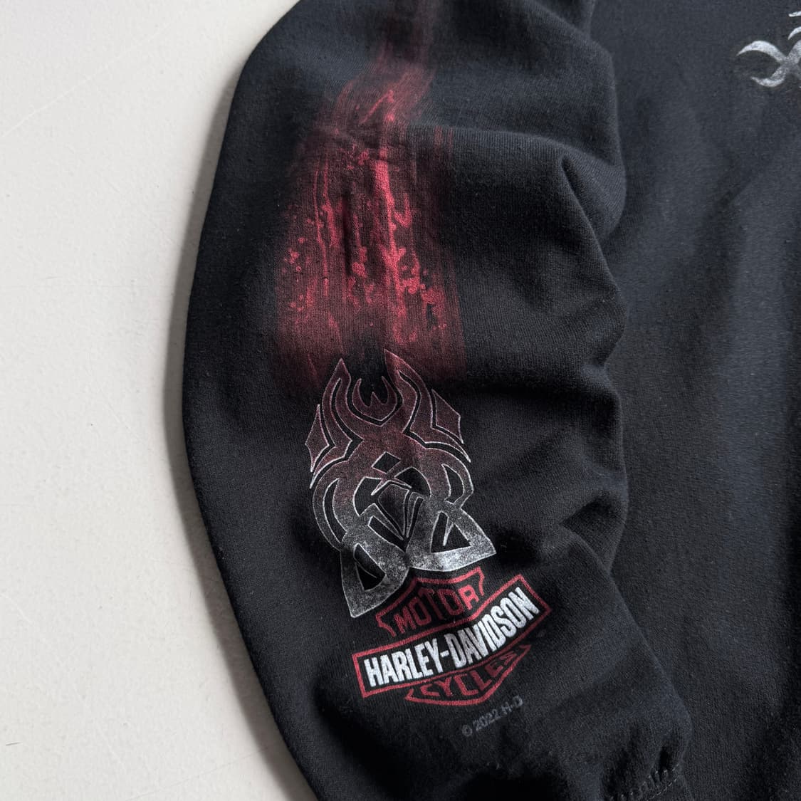 할리데이비슨 배드랜드스 트라이벌 펑크 후드티 블랙 상품이미지5