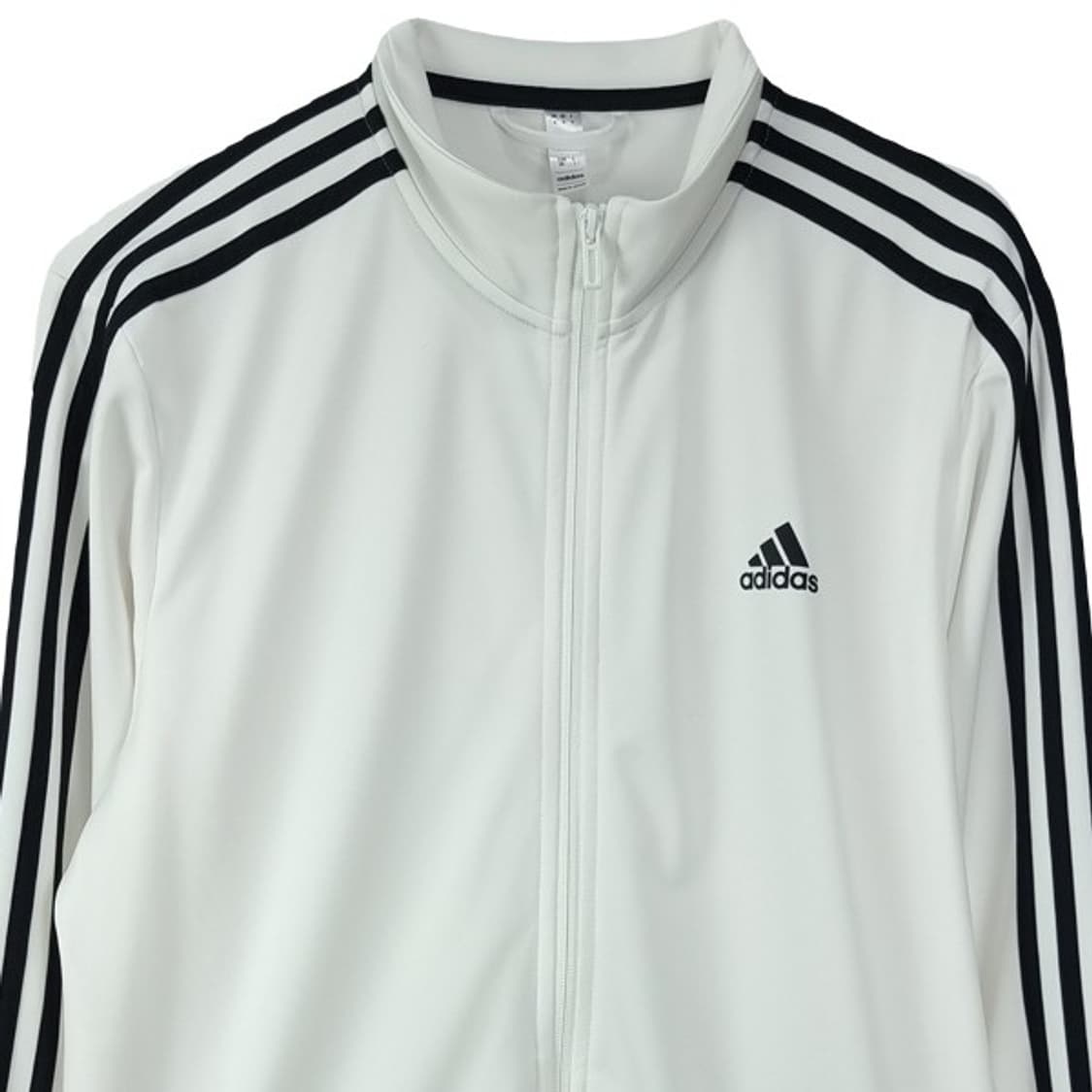 [아디다스] 로고 자수 삼선 화이트 져지 트랙탑 집업 자켓 M20122 상품이미지4