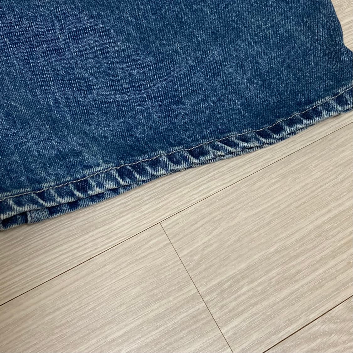 유니클로 배기커브진 블루 25 상품이미지5