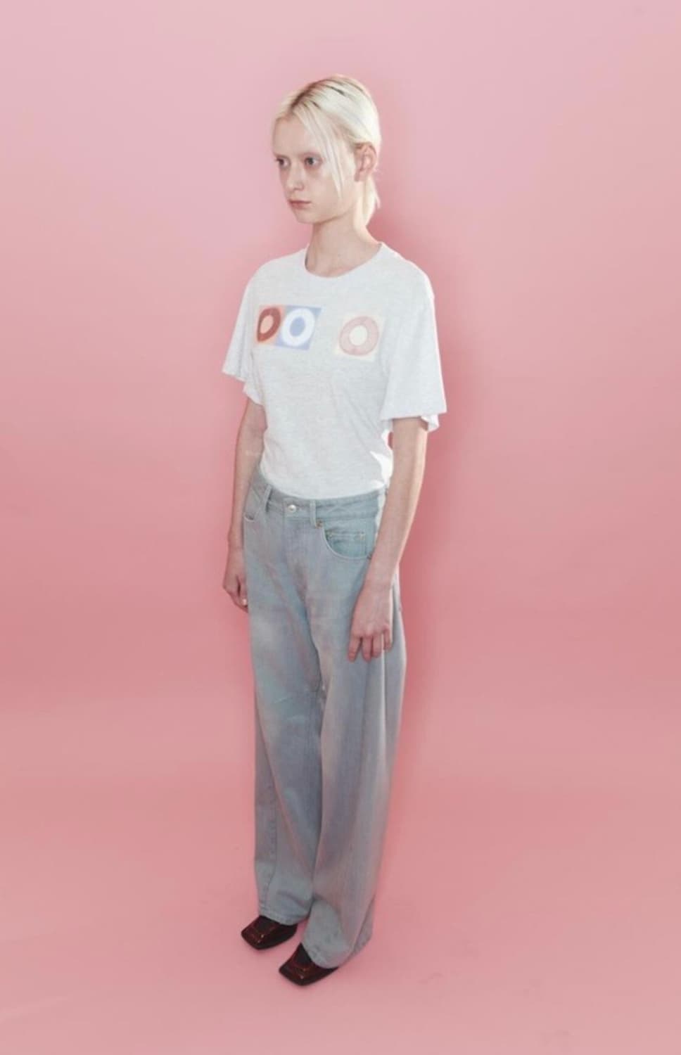 오들리워크샵 데님 바지 Wide Jeans, Debris 상품이미지2