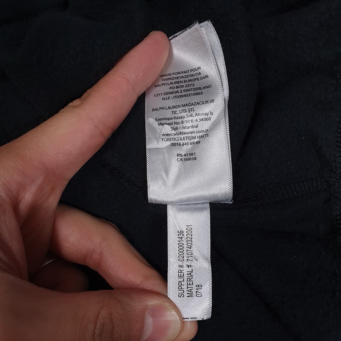 실측 XL) 폴로 랄프로렌 신형 화이트 포니 맨투맨 스웻셔츠 블랙 상품이미지9