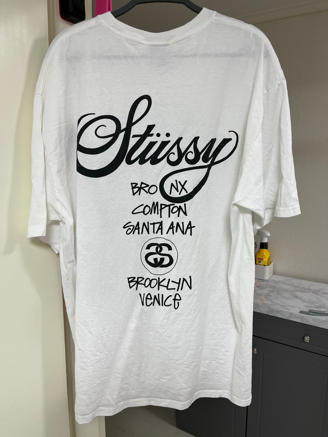 스투시 / 월드 투어 반팔 / 화이트 / XL 상품이미지2