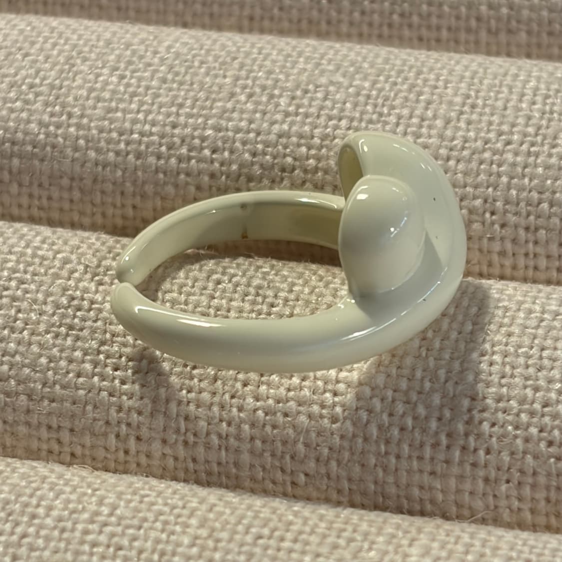 새상품 여성 신주 크림 하트 반지  상품이미지6