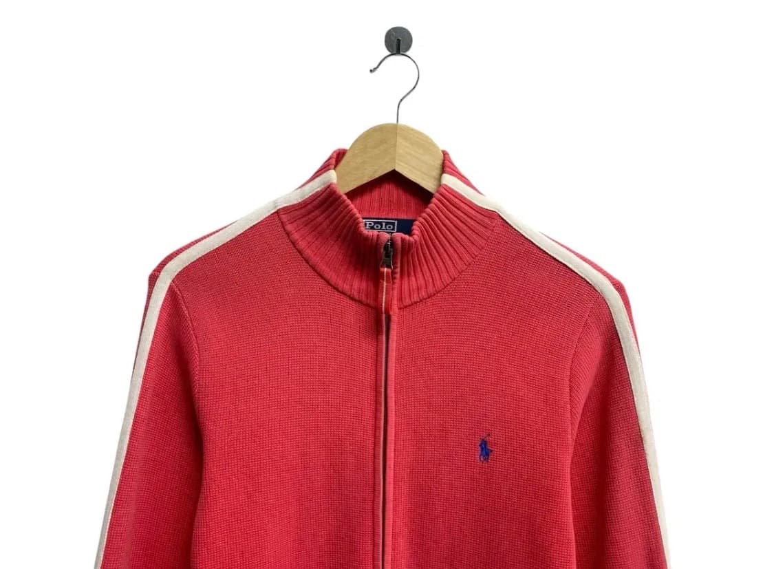 폴로 랄프로렌 코랄 사이드라인 풀집업 니트 S 상품이미지2