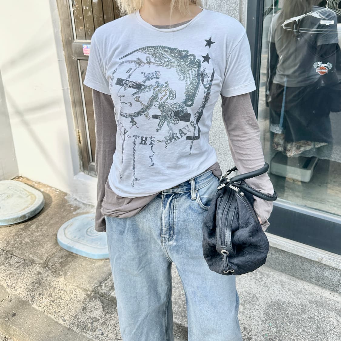 00s 빈티지 디젤 반팔 티셔츠 상품이미지5