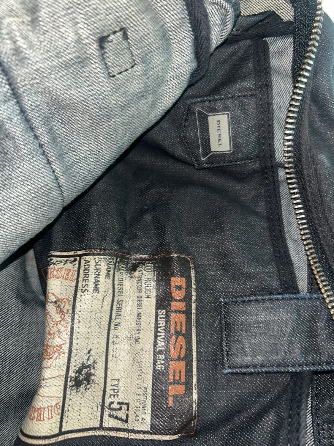 디젤 빈티지 데님 쇼더백 크로스백 가방 상품이미지3