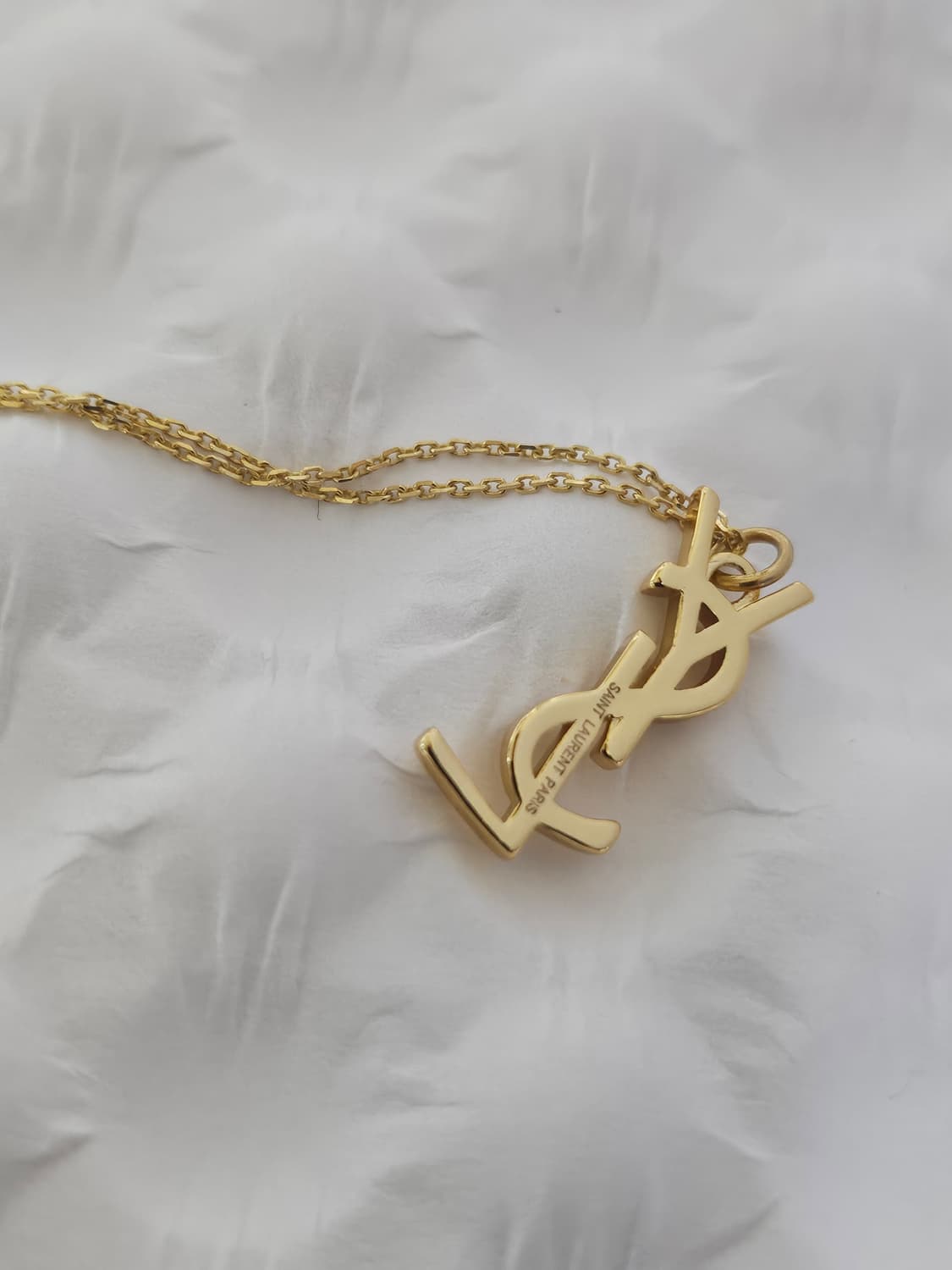 925실버 ysl 생로랑 정품 빈티지 업사이클링 목걸이 상품이미지3