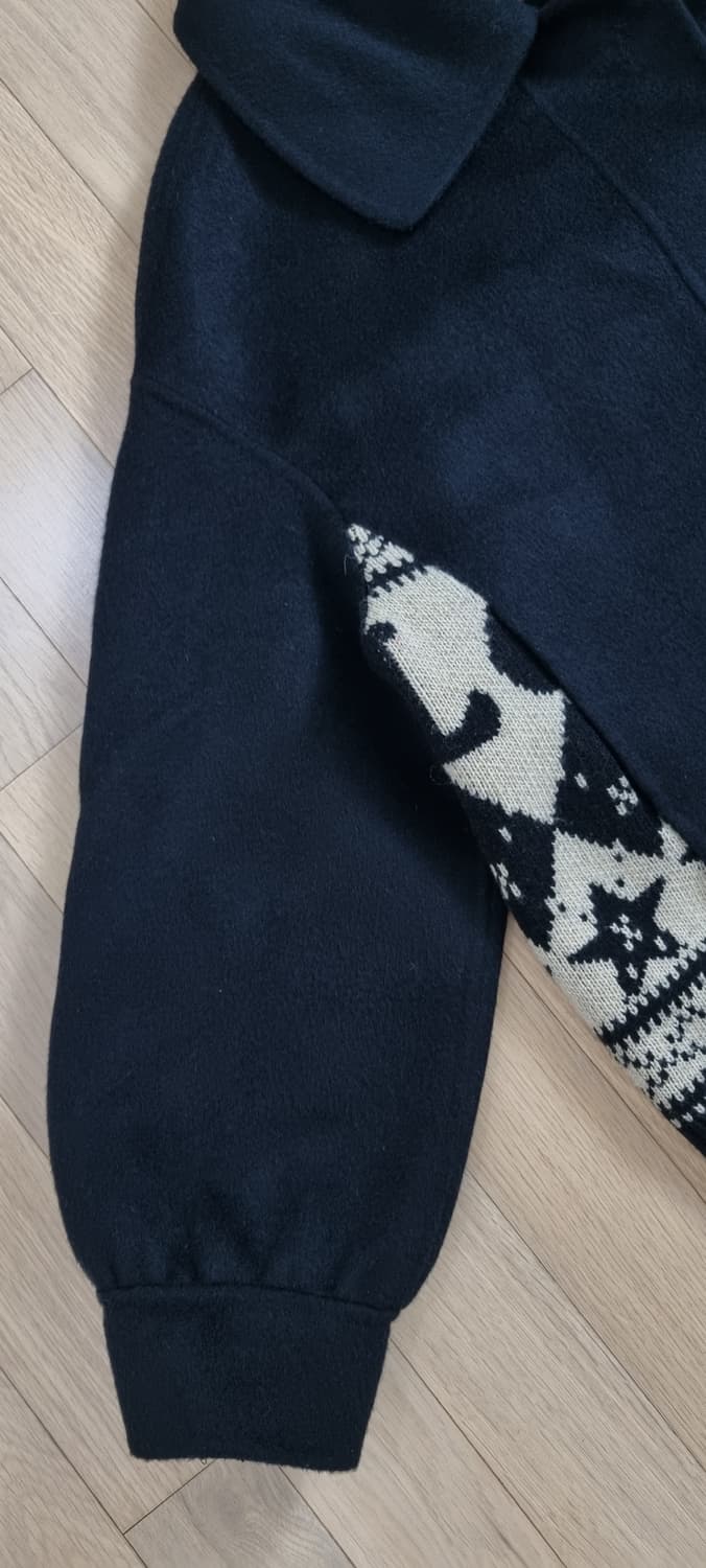 르닉앤맥코이 니트패치 울자켓 Free _ 여성 상품이미지4