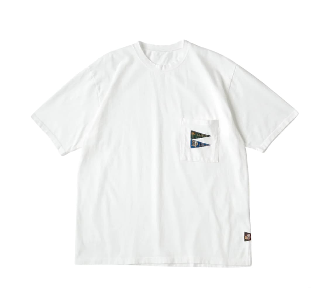 [새상품/L] 캐피탈 20 저지 패넌트 티셔츠 3 플래그 티셔츠 화이트 상품이미지1