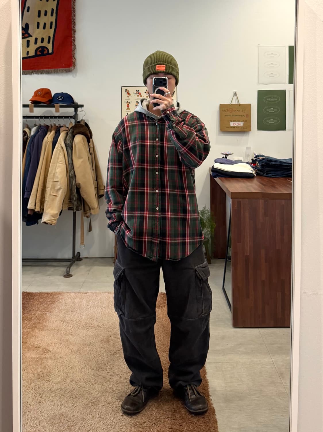 90-00s Polo RL 폴로 랄프로렌 코튼 플란넬 체크 셔츠 상품이미지2