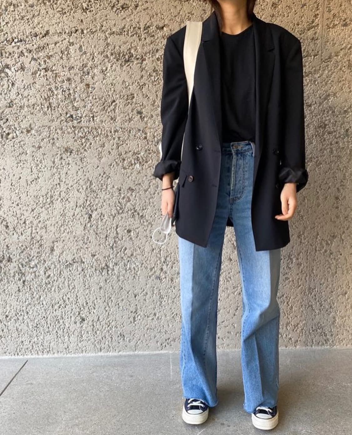 마스큘린 더블자켓 블랙 상품이미지4