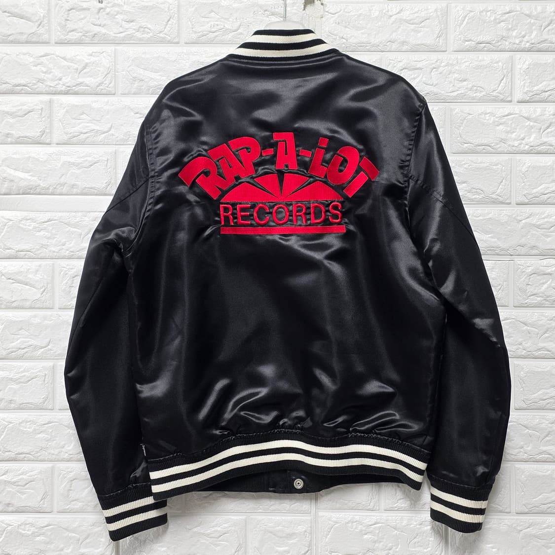 택포// 슈프림 립어랏 레코드 바시티 자켓 블랙 M 상품이미지4