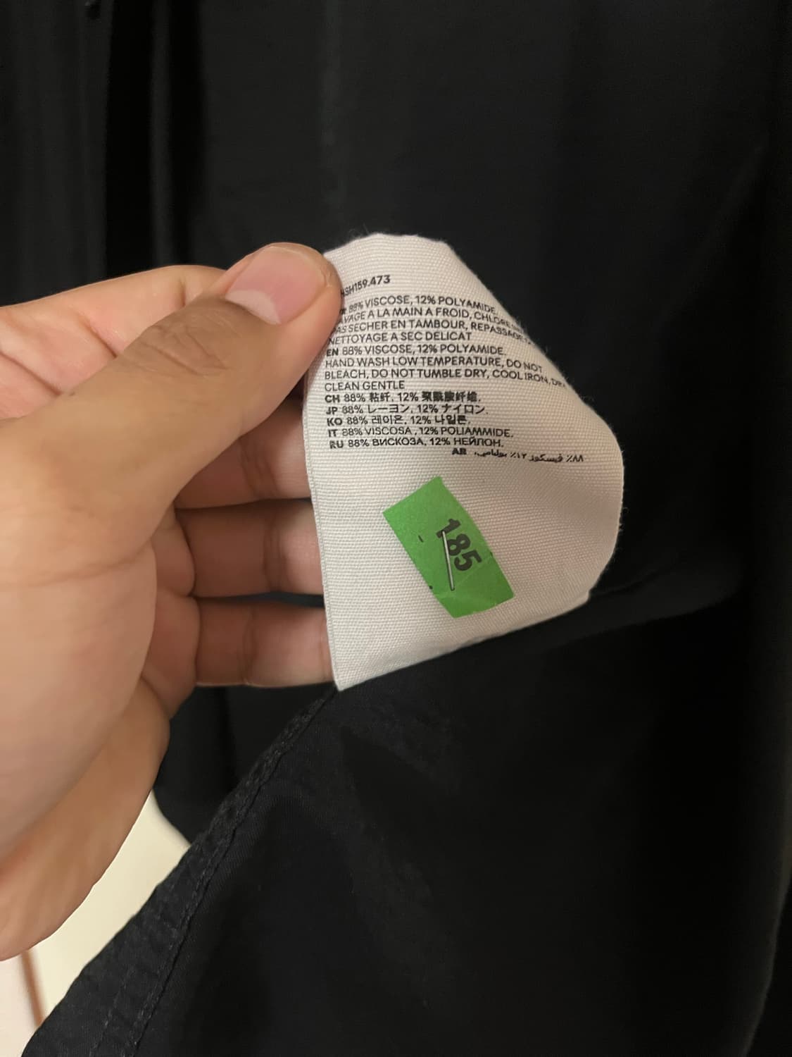 ami paris 블랙 레이온 셔츠 3 상품이미지4