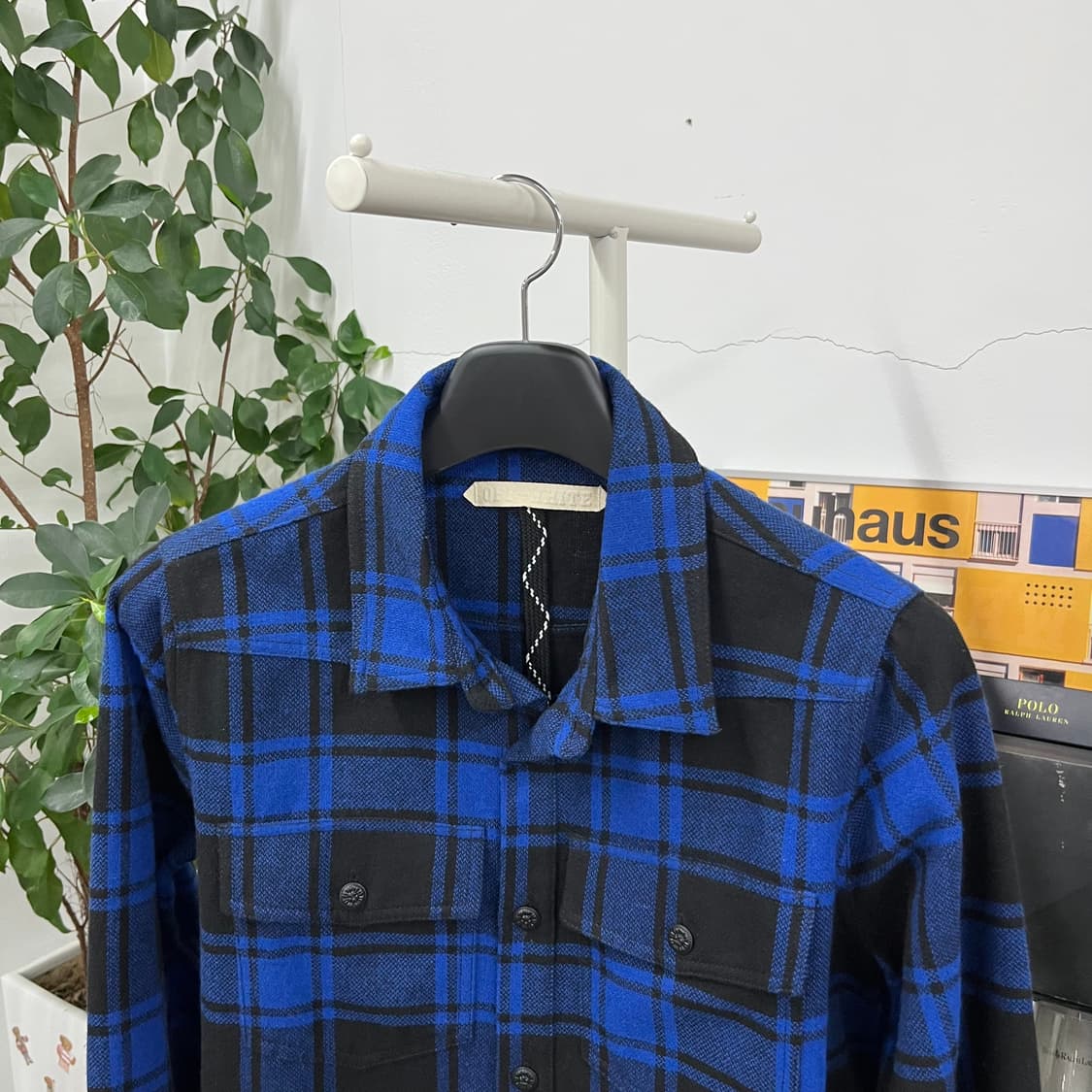 오프화이트 플란넬 체크 셔츠 자켓 XXS 상품이미지2