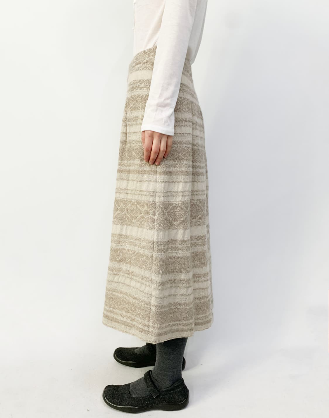 플랜테이션 에스닉 울 스커트 상품이미지3