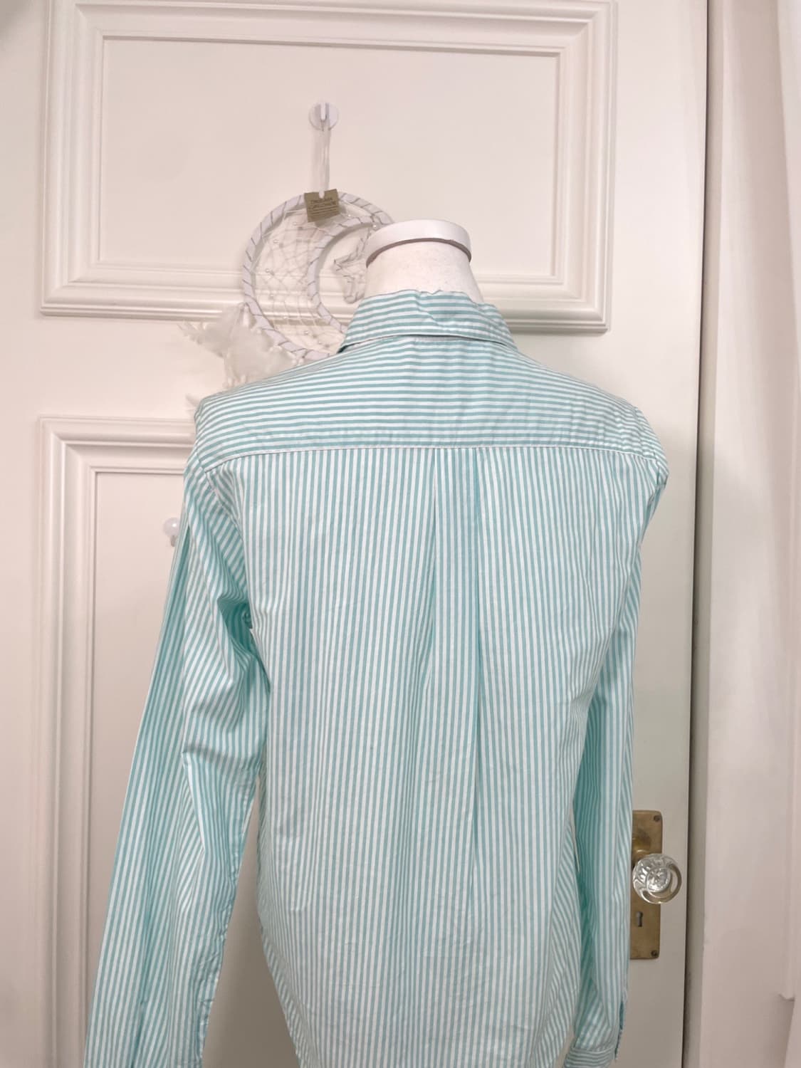 mint stripe basic line shirt(size-L) 상품이미지4