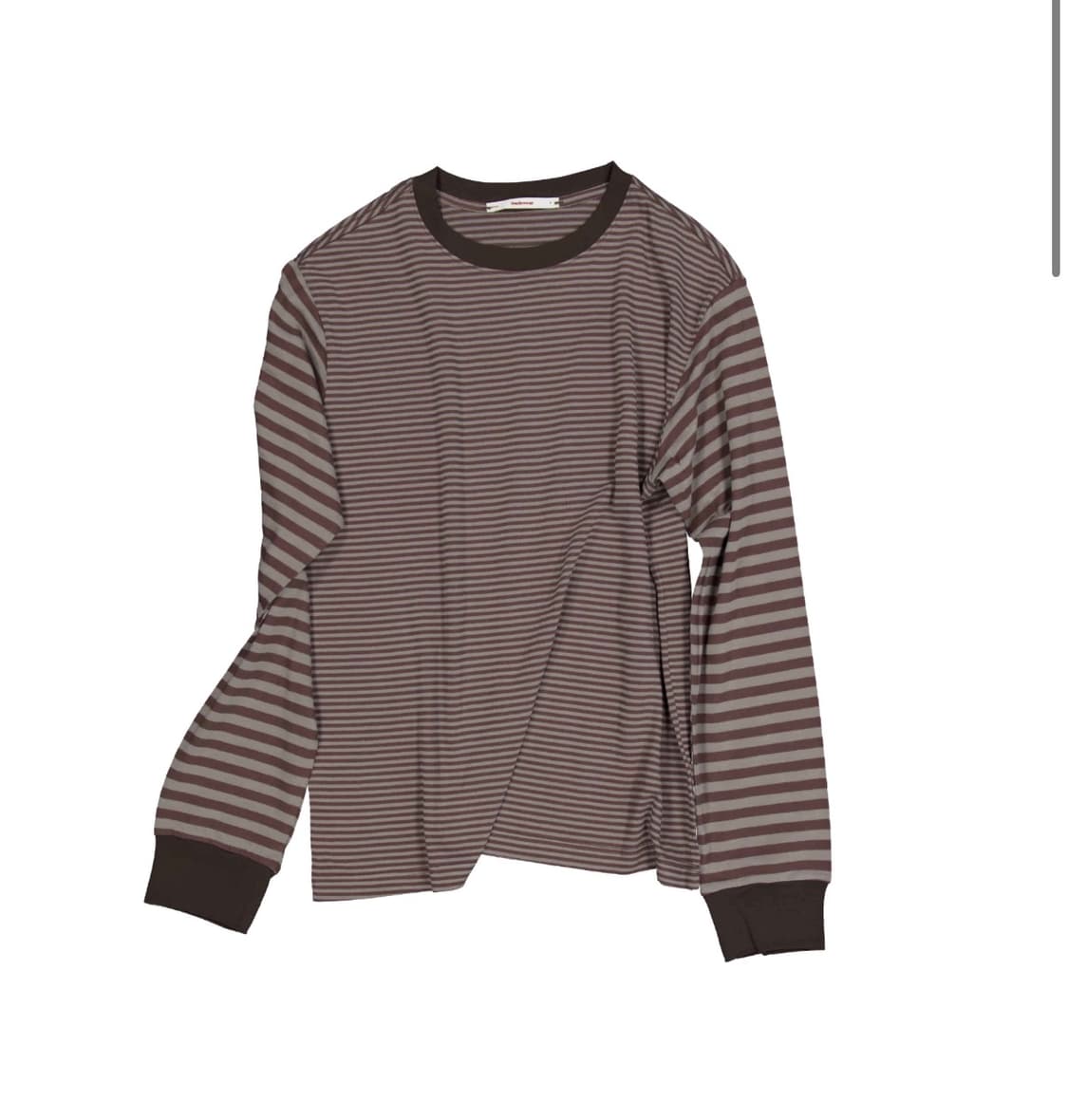 영마일웨어 stripe long sleeves_brown 상품이미지1
