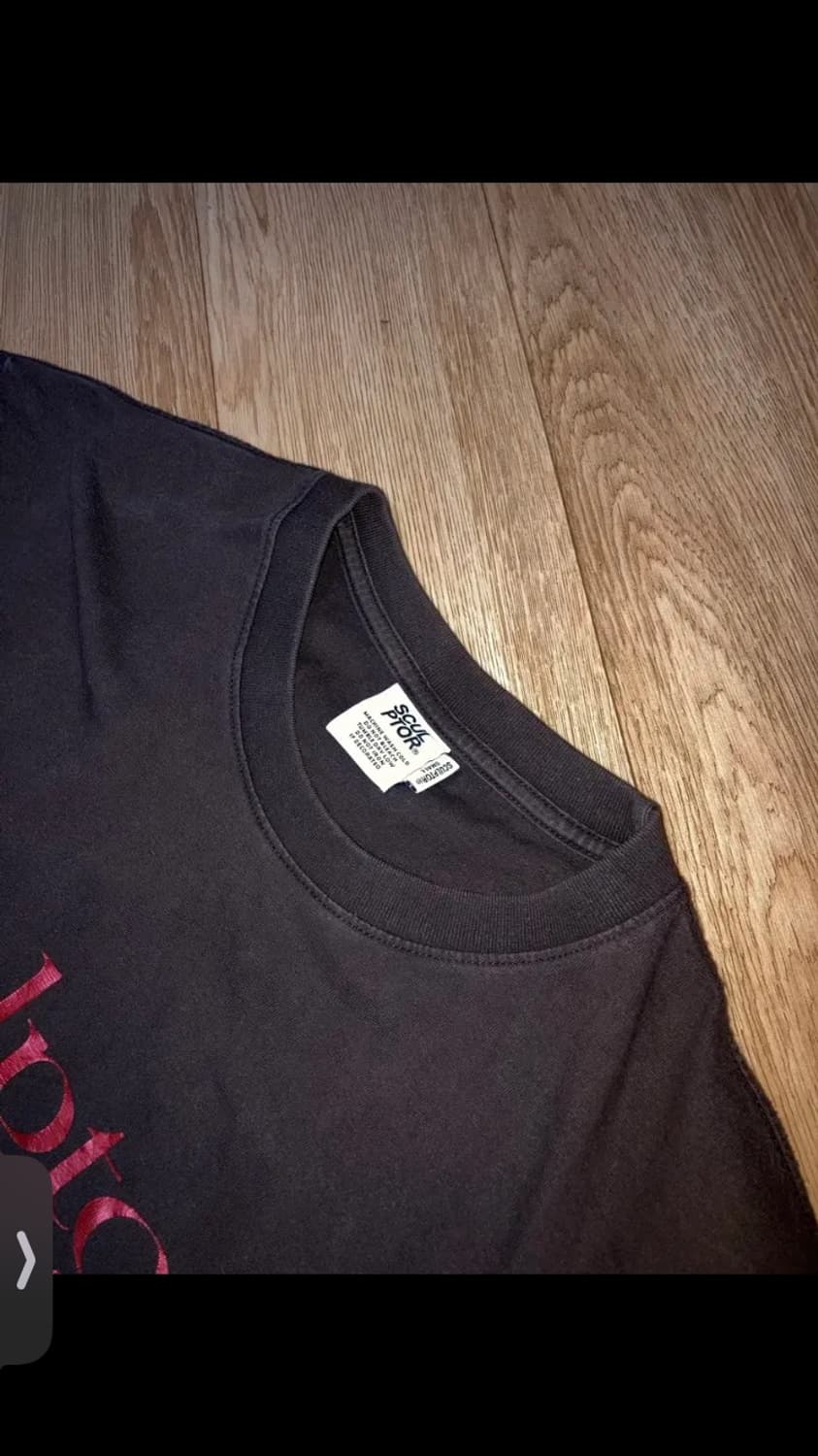 스컬프터 티셔츠 Metallic Serif Logo Tee Brown 상품이미지6