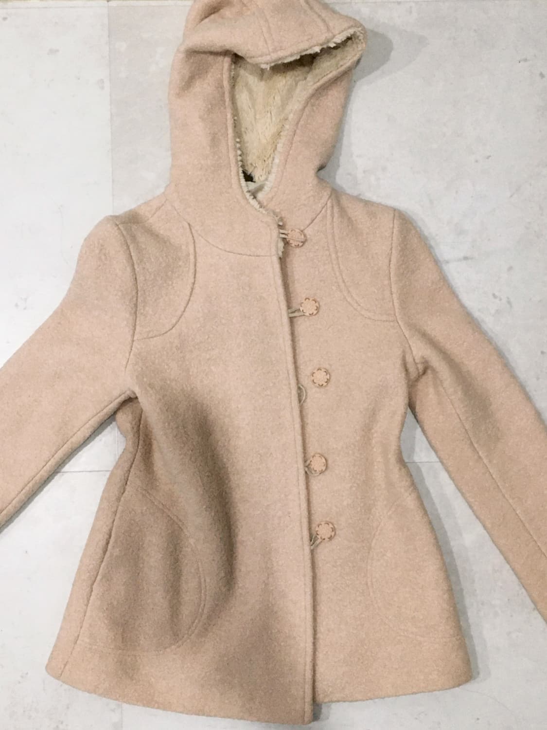 울 100% 일본 빈티지 모리 코트 상품이미지4