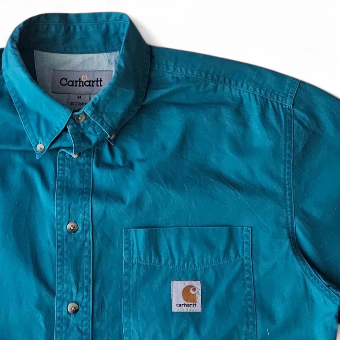 칼하트 면 오버핏 반팔셔츠 M 상품이미지3