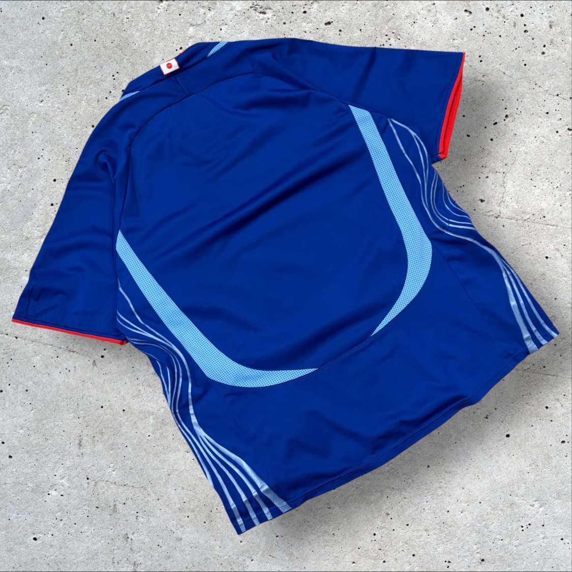 [XL] 아디다스 일본 축구 국가대표팀 유니폼 반팔 블루 D126 상품이미지2