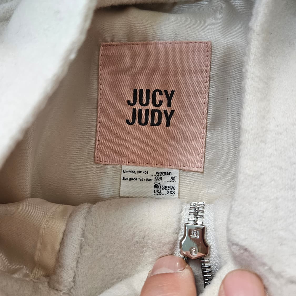 80 쥬시쥬디 여성 퍼 후드 코트 0327Y 상품이미지5