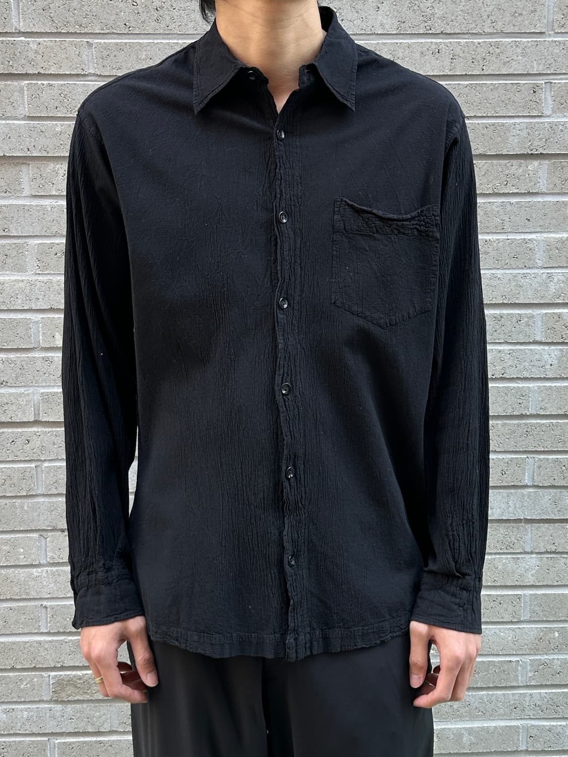 90's 이세이 미야케 축융 셔츠 오버핏 셔츠 상품이미지10