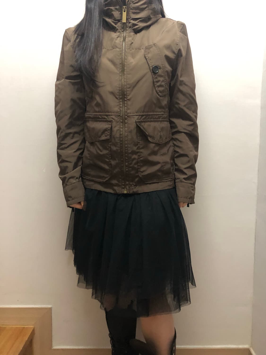 빈티지 자라 맨 올리브 카키 펑크 포켓 자켓 상품이미지2