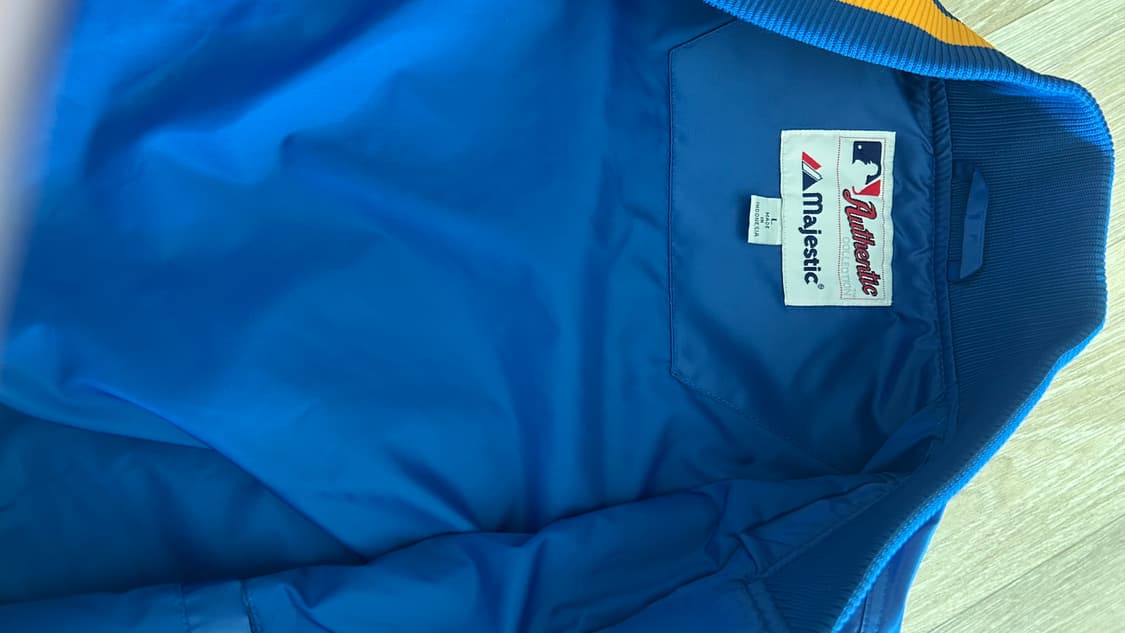 마제스틱 밀워키 브루어스 사틴 자켓 데드스탁 상품이미지2