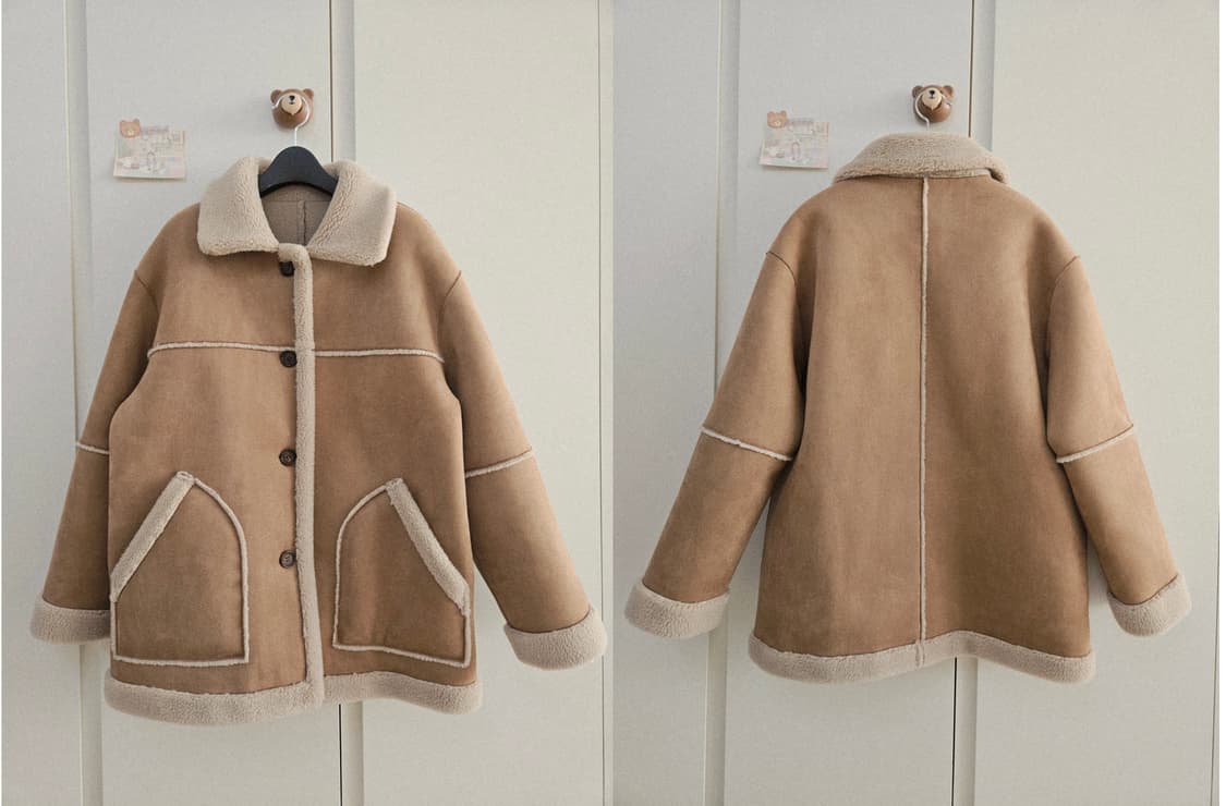 셀리테일즈 리버시블 무스탕 코트 상품이미지10