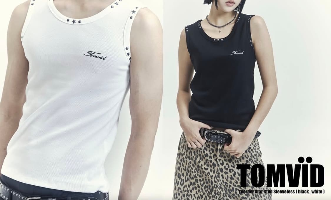 톰비드 스타 스터드 슬리브리스 상품이미지2