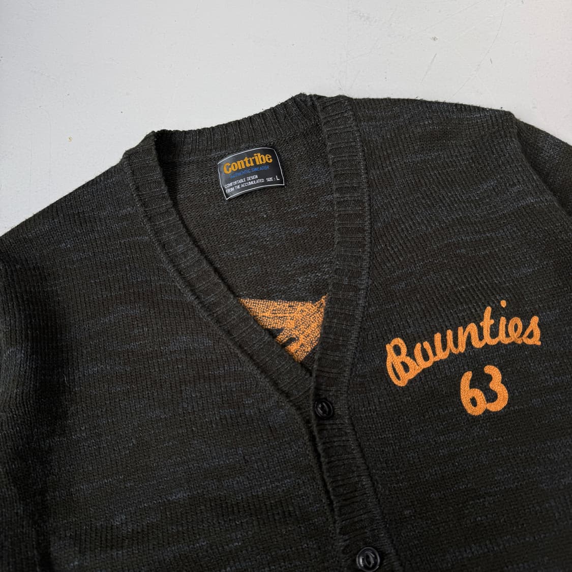 JPN 제팬 본 뼈 스컬 니트 가디건 상품이미지4