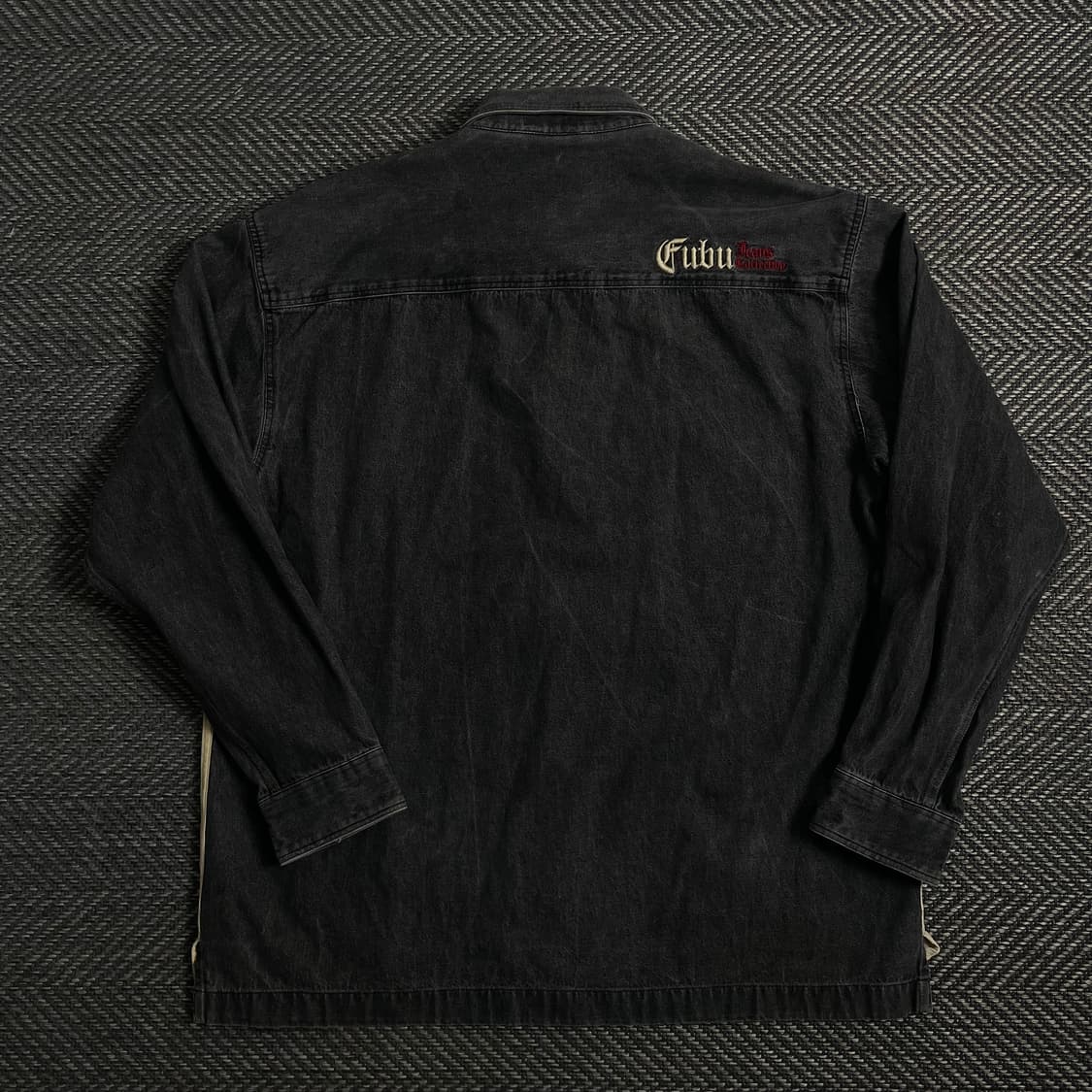 00s 후부 올드스쿨 박시핏 데님 캔버스 셔츠 y 3960 상품이미지6