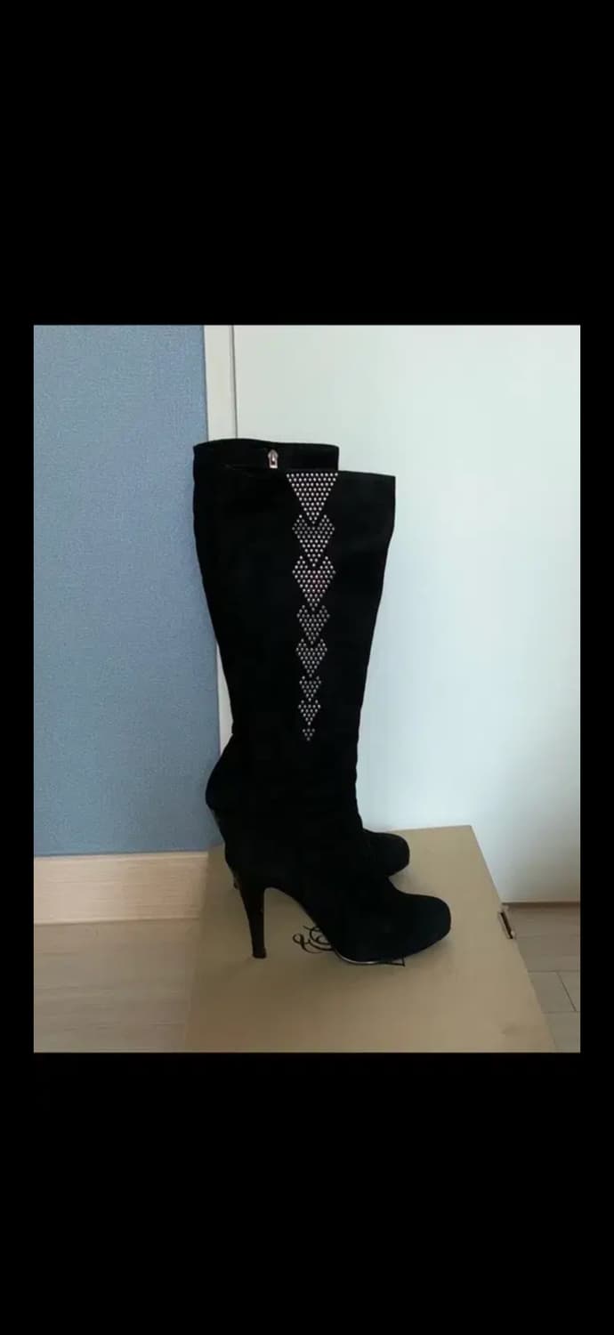 스웨이드 롱부츠  상품이미지1