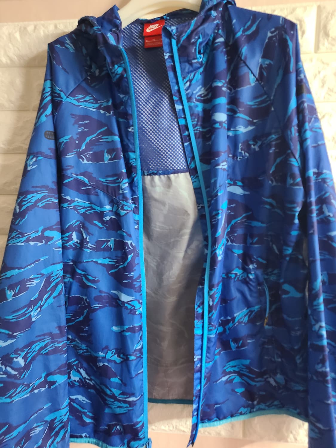 나이키 블루 카모 바람막이(xl) 상품이미지6