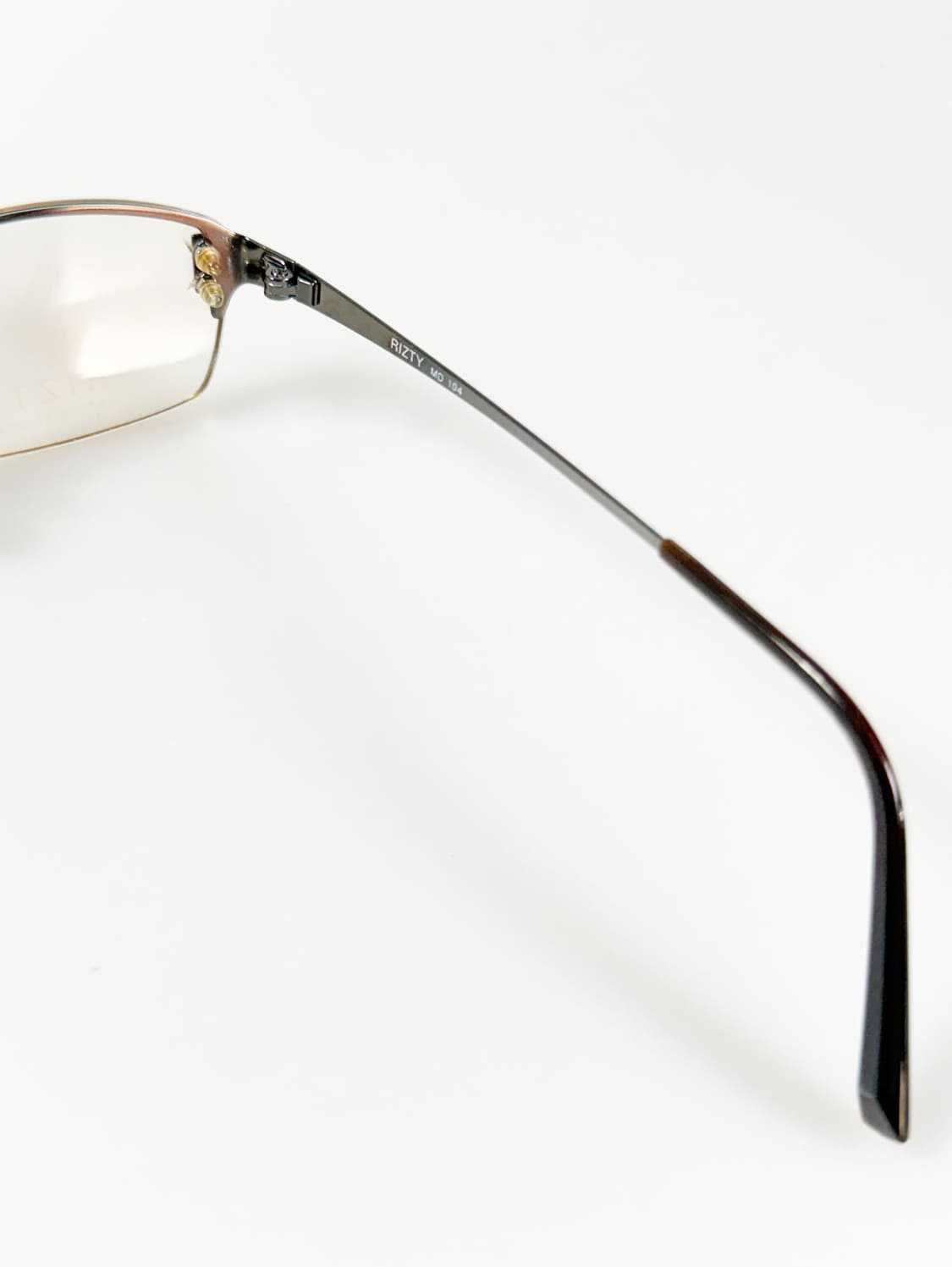 RITZY 반무테 스퀘어 메탈 프레임 빈티지 안경 상품이미지7